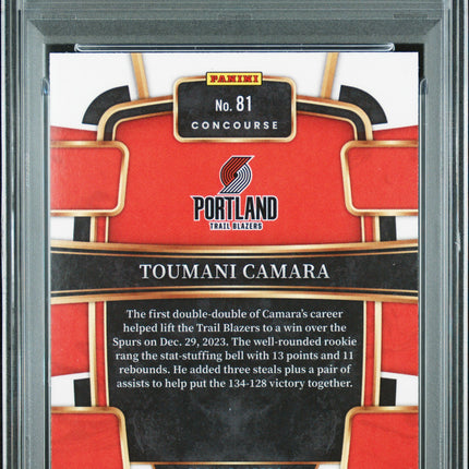 2023 Panini Select Toumani Camara #81 Elephant Prizm PSA 9