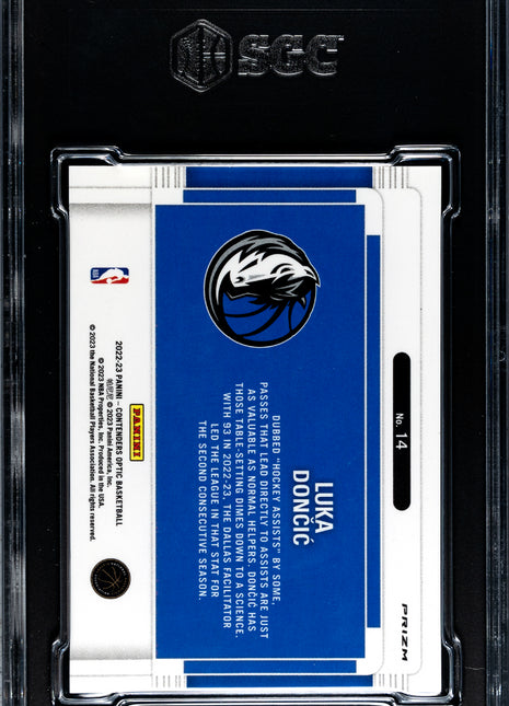2022 Panini Contenders Optic Luka Doncic #14 SGC 9.5