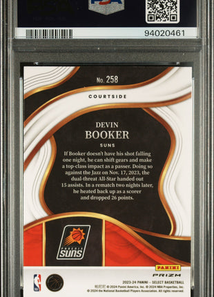 2023 Panini Select Devin Booker #258 PSA 10