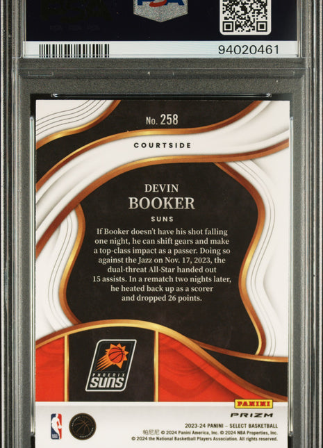 2023 Panini Select Devin Booker #258 PSA 10