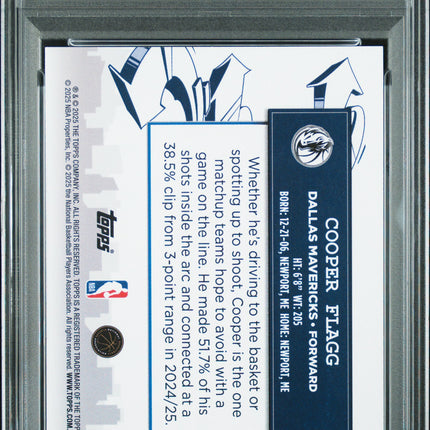 2025 Topps Clutch City Prospects Cooper Flagg #CC-1 PSA 10