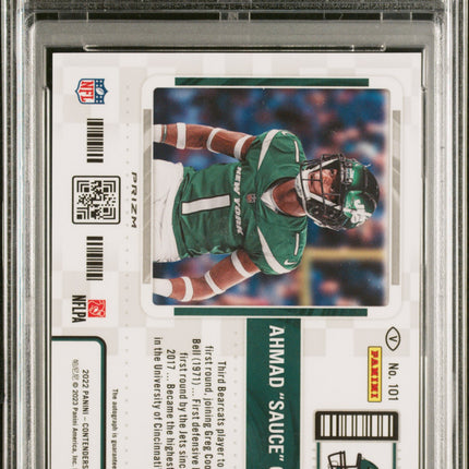 2022 Panini Contenders Optic Sauce Gardner #101 Variation Silver PSA 9 Auto