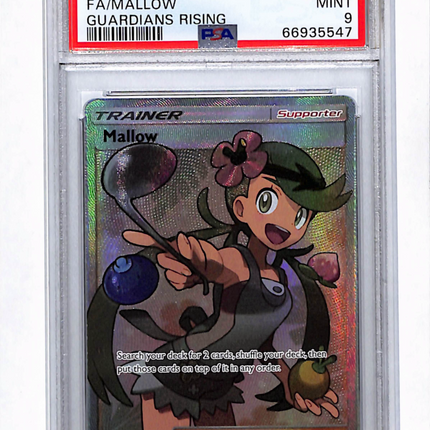 2017 Pokemon Sun & Moon Guardians Rising Mallow Guardians Rising Fa PSA 9 #145