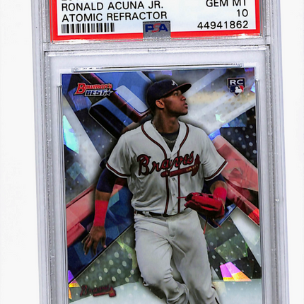 2018 Bowman's Best Ronald Acuna JR. #51 Atomic Refractor PSA 10