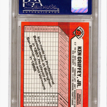 1989 Bowman Tiffany Ken Griffey JR. #220 PSA 8
