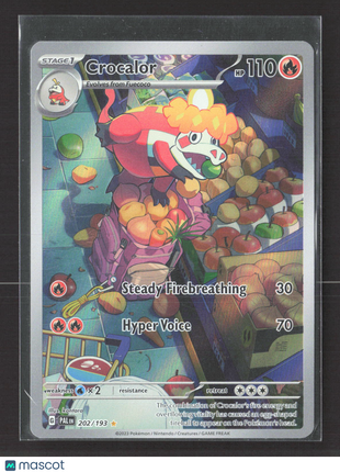 Pokemon Paldea Evolved Crocalor - 202/193 #202