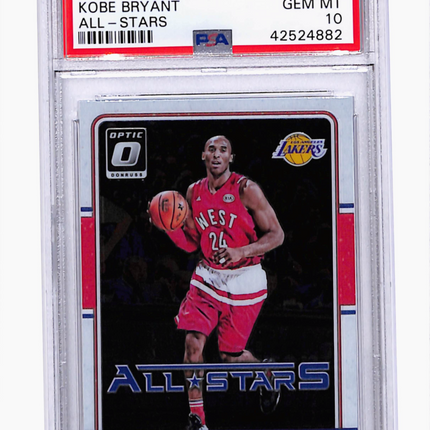 2016 Panini Donruss Optic All-Stars Kobe Bryant #23 PSA 10