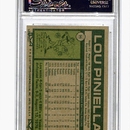 1977 Topps Lou Piniella #96 PSA 8
