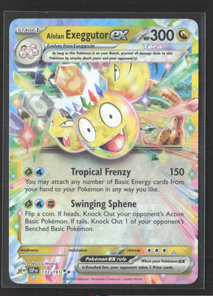 Pokemon Surging Sparks Alolan Exeggutor ex - 133/191 double rare #133
