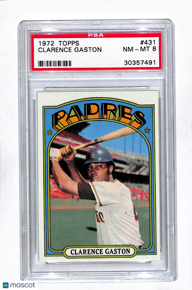 1972 Topps Clarence Gaston #431 PSA 8