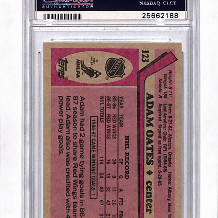 1987 Topps Adam Oates #123 PSA 10