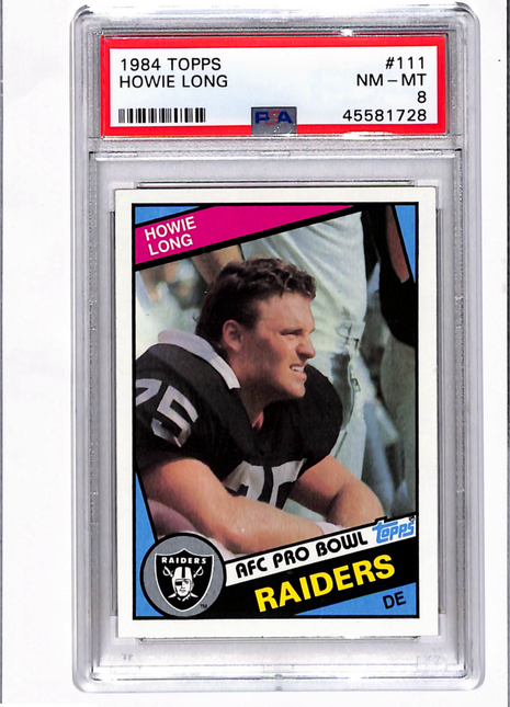 1984 Topps Howie Long #111 PSA 8