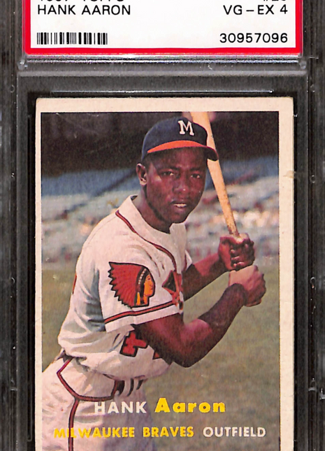 1957 Topps Hank Aaron #20 PSA 4