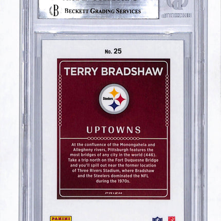 2024 Donruss Optic Uptowns Terry Bradshaw #25 BGS 9