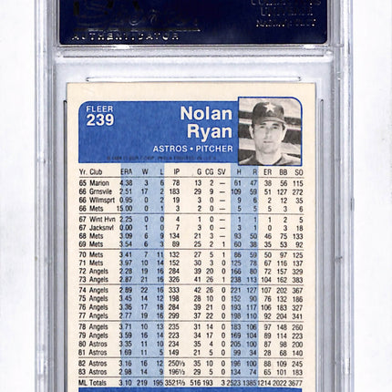 1984 Fleer Nolan Ryan #239 PSA 9