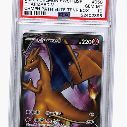 2020 Pokemon Charizard V Chmpn.Path Elite Trnr.Box PSA 10 #050