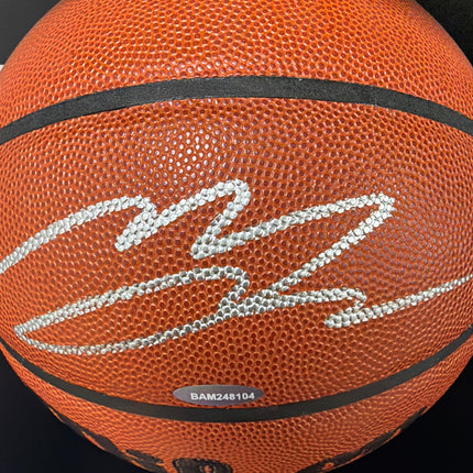 Mem Moses Moody Golden State Warriors Signed Basketball Wilson Ball Upper Deck