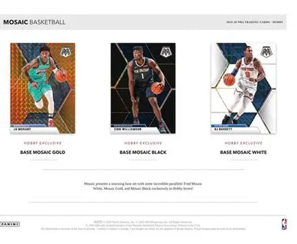 NBA 2019-20 Panini Mosaic Basketball Hobby Box