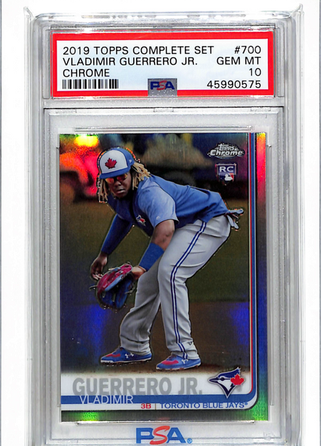2019 Topps Complete Set Vladimir Guerrero JR. #700 Chrome PSA 10