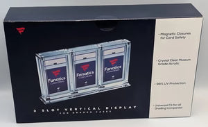Fanatics 3 Slot Vertical Display For Graded Cards