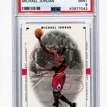 1998 SP Authentic Michael Jordan #8 PSA 9