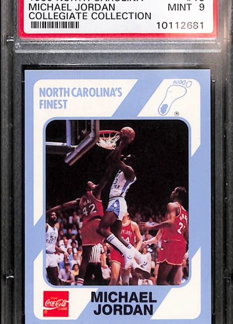 1989 Collegiate Collection North Carolina Michael Jordan #13 PSA 9