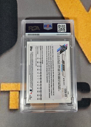2021 Topps Chrome Update Autograph Jose Devers #JED X Fractor PSA 9