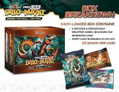 NFL 2025 Wild Card Pro look Dino Might Football Hobby Box