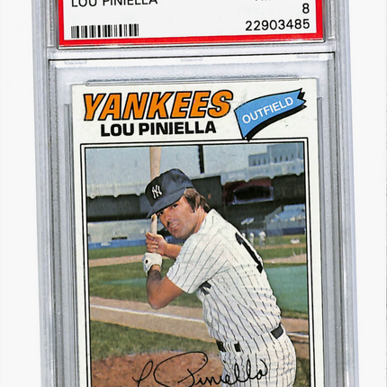 1977 Topps Lou Piniella #96 PSA 8