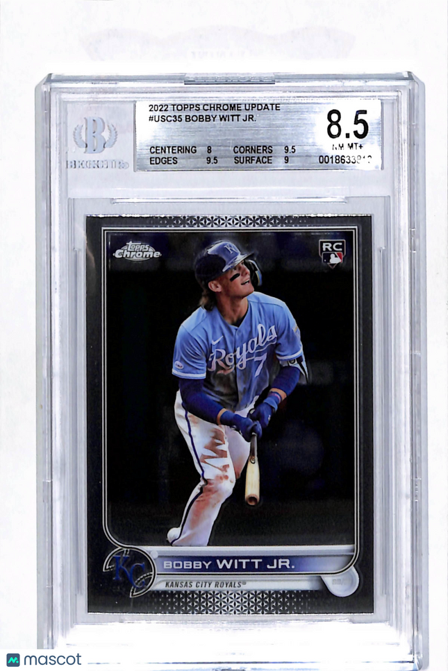 2022 Topps Chrome Update Bobby Witt Jr Rc #USC35 BGS 8.5