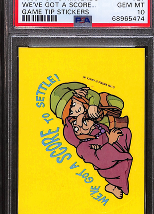 1989 Topps Nintendo Game Tip Stickers We've Got A Score.. . #27 PSA 10