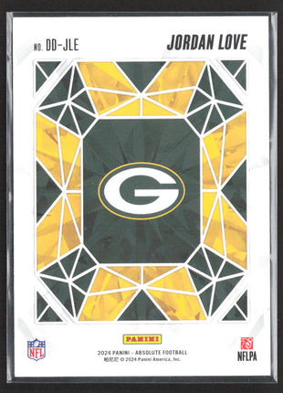 2024 Panini Absolute Football Draft Diamonds Jordan Love #DD-JLE Purple /5