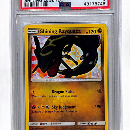 2017 Pokemon Shining Legends Shining Rayquaza Shining Legends-Holo PSA 9 #56