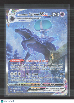 Pokemon Chilling Reign Shadow Rider Calyrex VMAX Alt Art SR rainbow #205