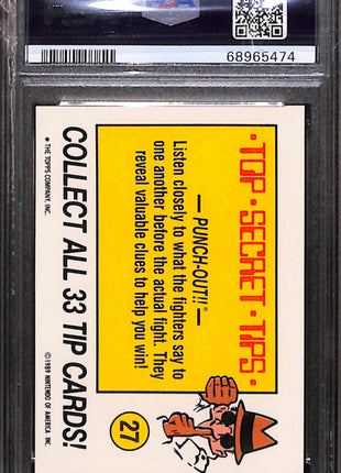 1989 Topps Nintendo Game Tip Stickers We've Got A Score.. . #27 PSA 10