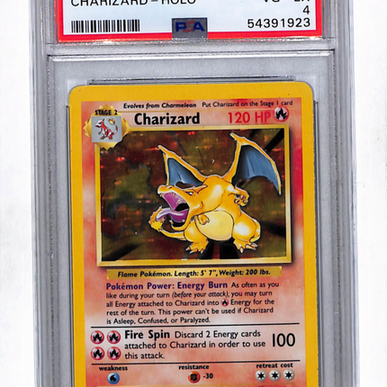 1999 Pokemon Game Charizard PSA 4 #4