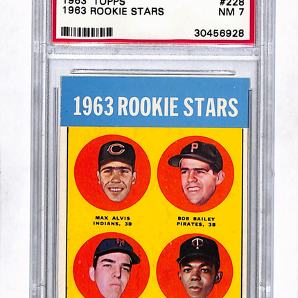 1963 Topps Rookie Stars #228 PSA 7 Tony Oliva Ed Kranepool Alvis Bailey