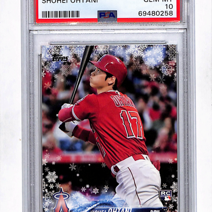 2018 Topps Holiday Shohei Ohtani #17 PSA 10