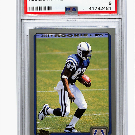 2001 Topps Reggie Wayne #344 PSA 9