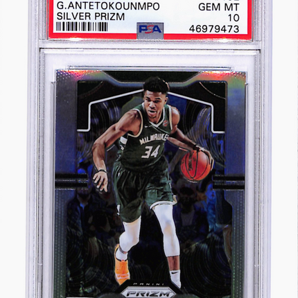 2019 Panini Prizm Giannis Antetokounmpo #152 Silver PSA 10