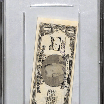 1962 Topps Bucks Leo Nomellini #18 PSA Authentic Auto
