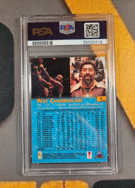 1996 Topps NBA Stars Wilt Chamberlain #9 PSA 10