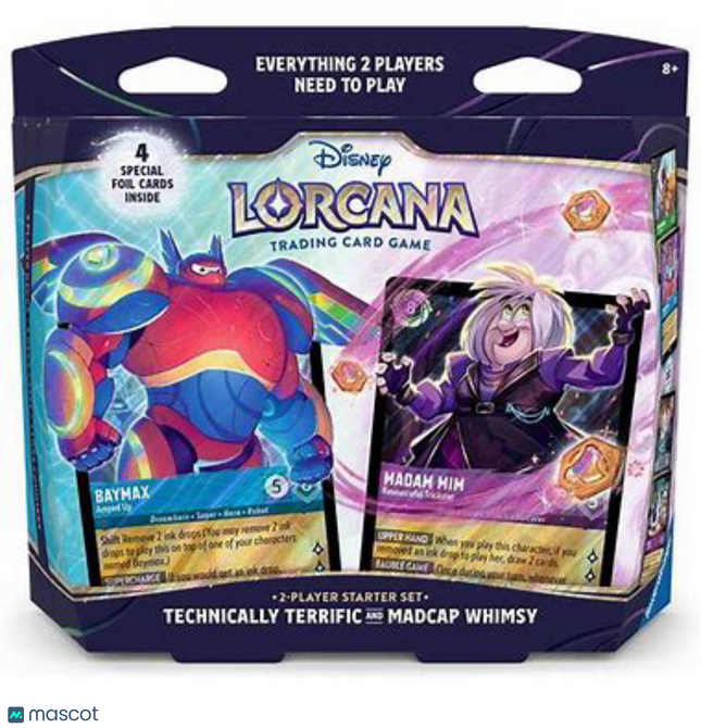 Ravensburger 2026 Ravensburger Disney Lorcana TCG Technically Terrific & Madcap Whimsy Player Starter Set