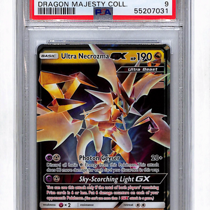 2018 Pokemon SM Black Star Promo Ultra Necrozma GX PSA 9 #SM126