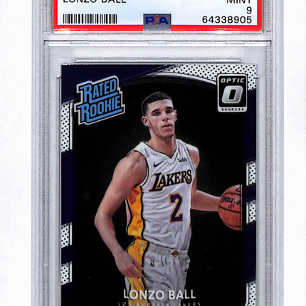 2017 Panini Donruss Optic Lonzo Ball #199 PSA 9