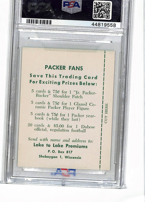 1961 Lake To Lake Packers Jim Taylor #13 PSA 8