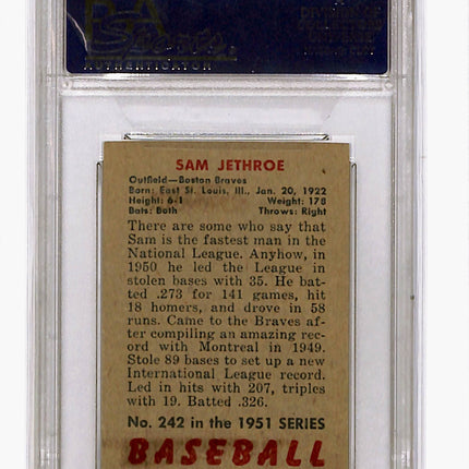 1951 Bowman Sam Jethroe #242 PSA 6