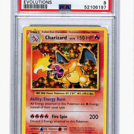 2016 Pokemon Xy Evolutions Charizard Evolutions PSA 8 #11