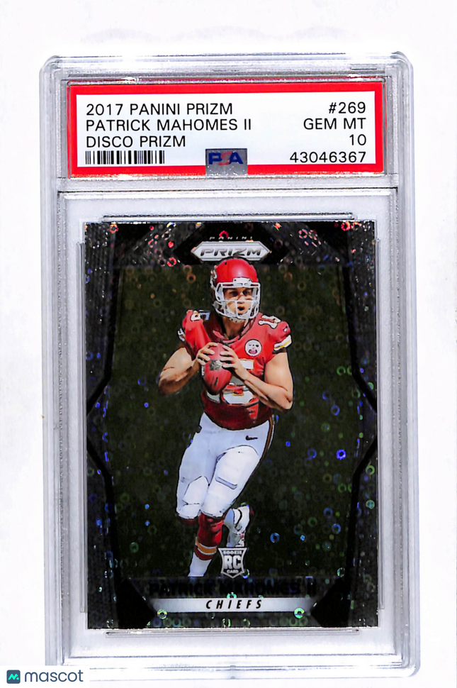 2017 Panini Prizm Patrick Mahomes II #269 Disco PSA 10