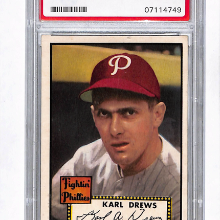 1952 Topps Karl Drews #352 PSA 6 High Number